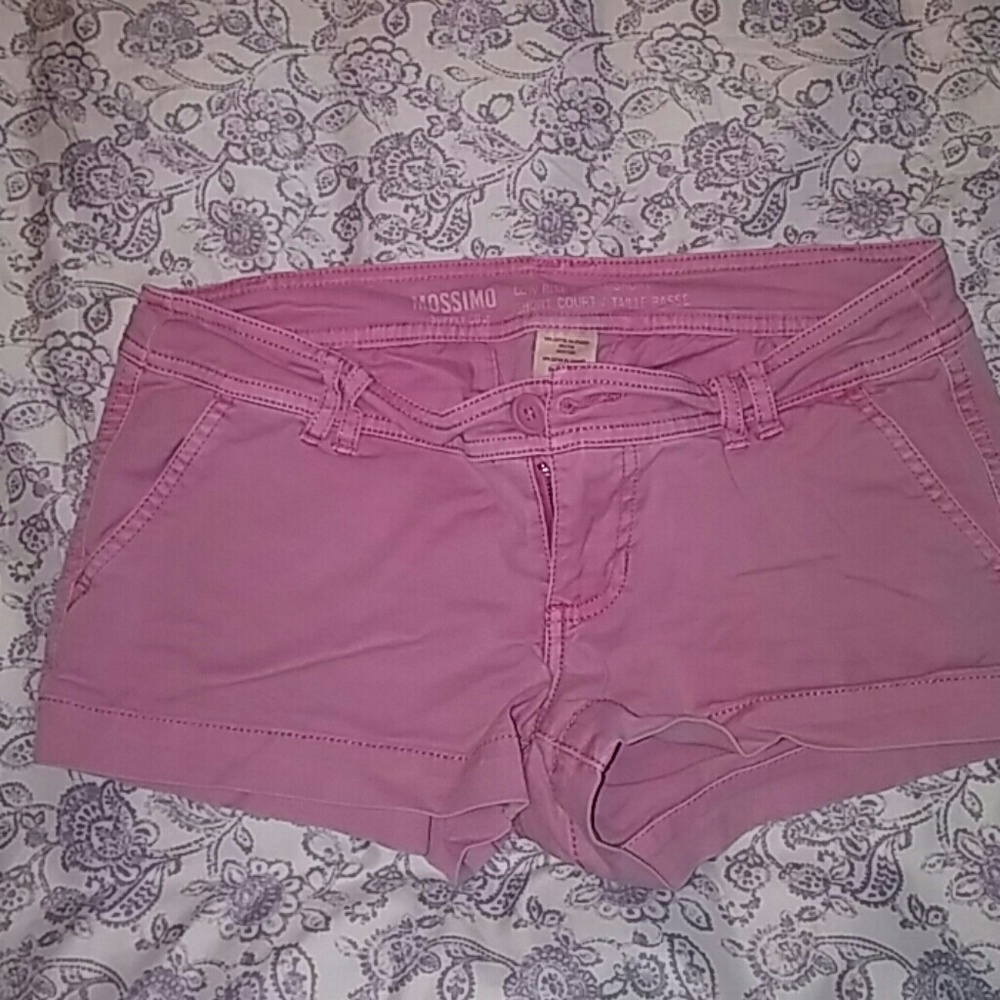 Pink Mossimo Low Rise Short Short